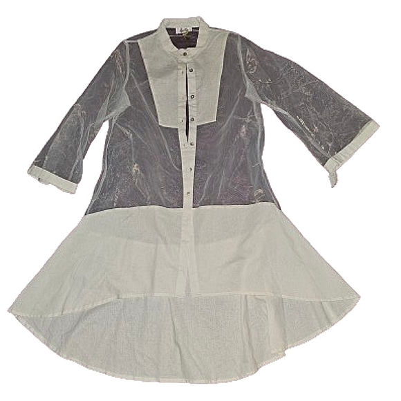 NWT LISA RENE, 3 PIECE LINEN/SHEER PANT SUIT SIZE M - Picture 14 of 15